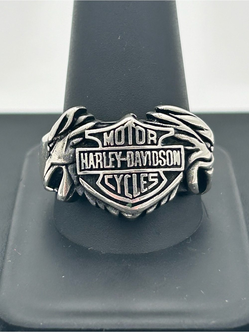 Sterling Silver Harley-Davidson Men’s Ring - Picture 2 of 13